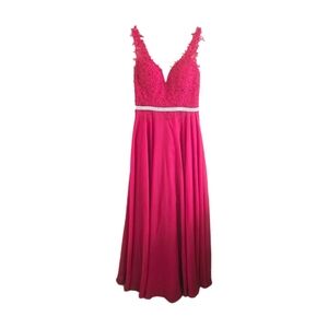 Red wedding dress for woman.